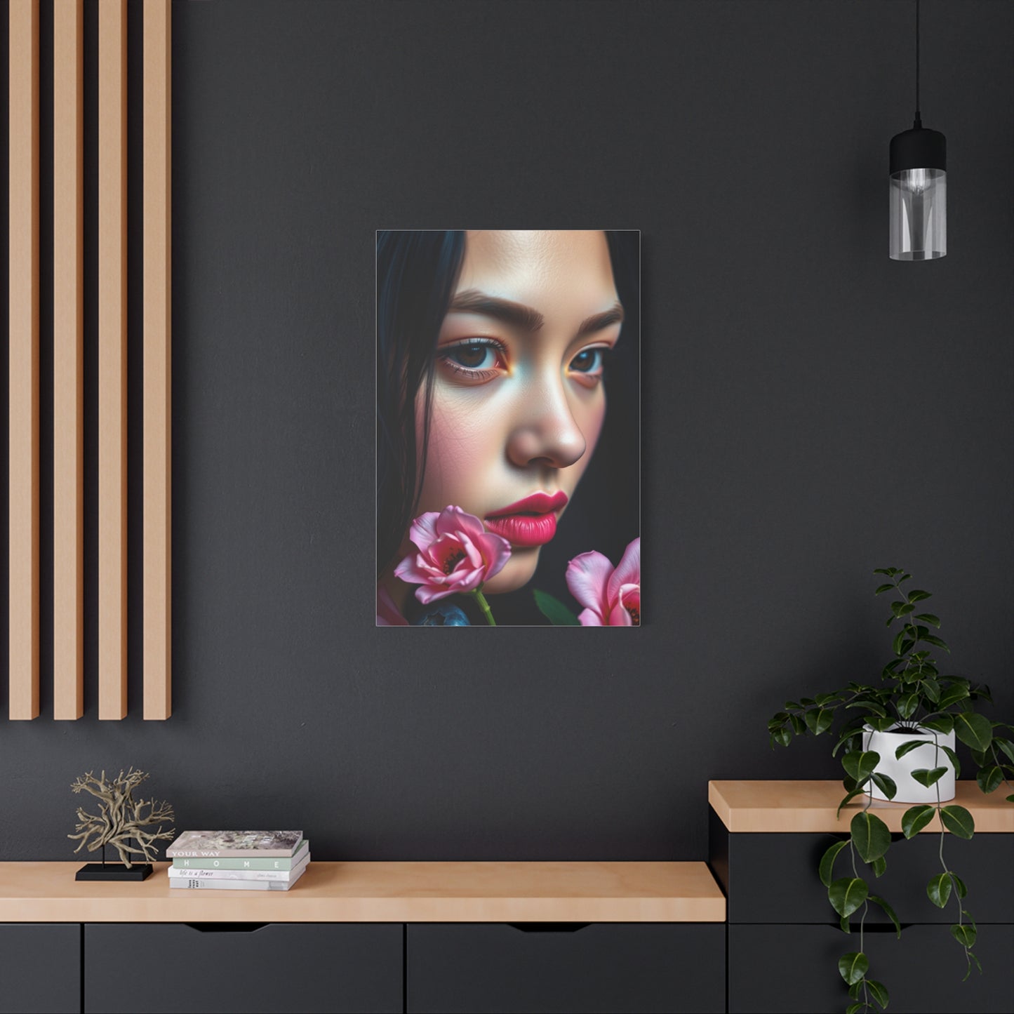Blush and Blueberry Art Luxury Canvas Wall Art & Canvas Print