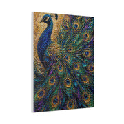 Impasto Jewel Peacock Expressionist Wall Art & Canvas Print