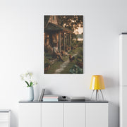 Farmhouse Porch Rooster Scene Wall Art & Canvas Print