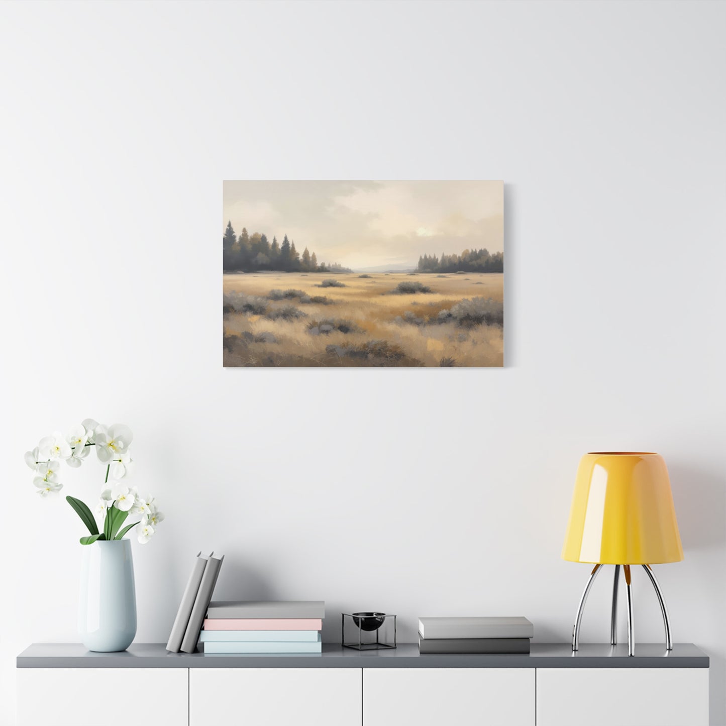 Golden Meadow at Dawn Wall Art & Canvas Prints
