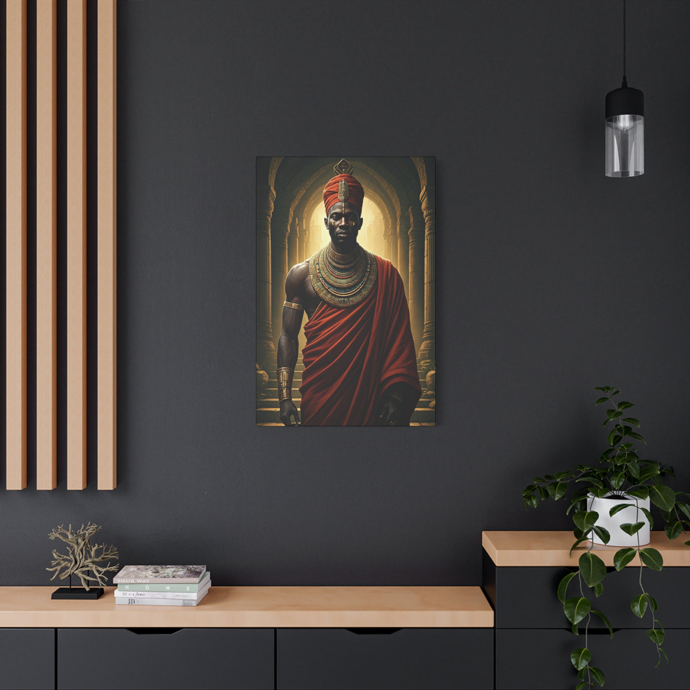 Royal Elder in Crimson Robe Wall Art & Canvas Prints