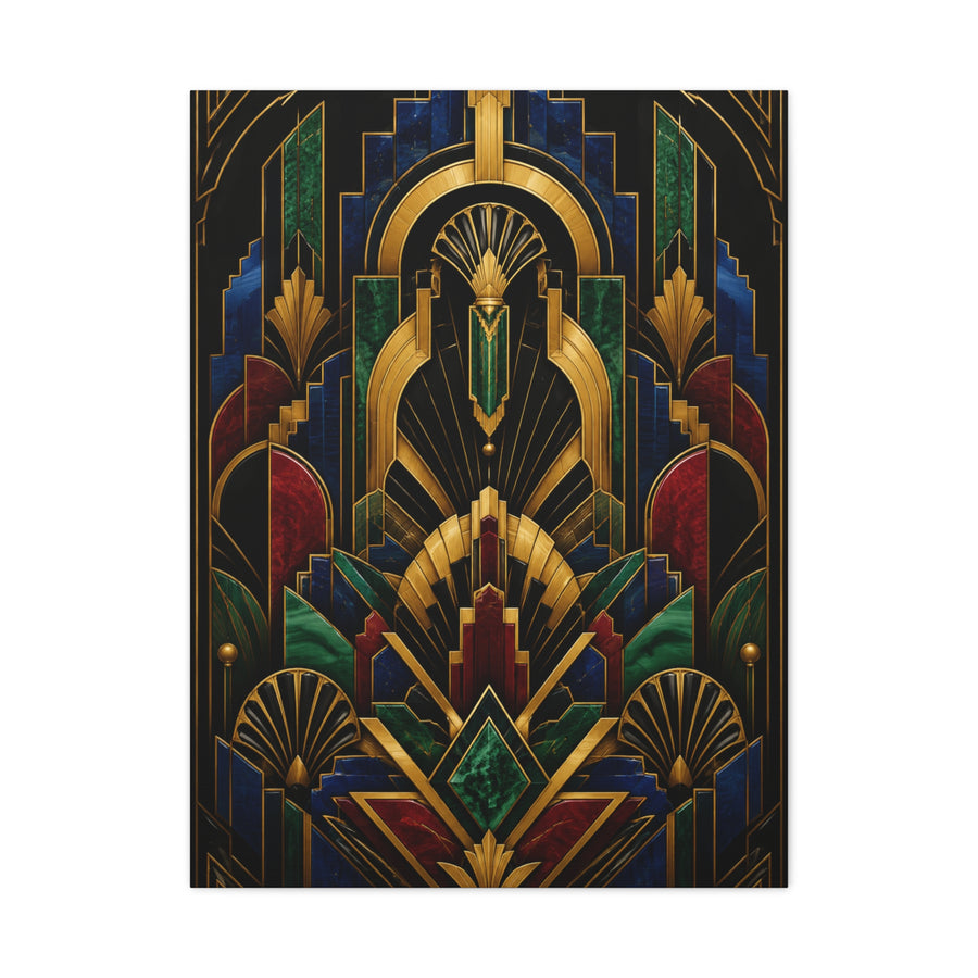 Neo Art Deco Jewel Geometry Wall Art & Canvas Print