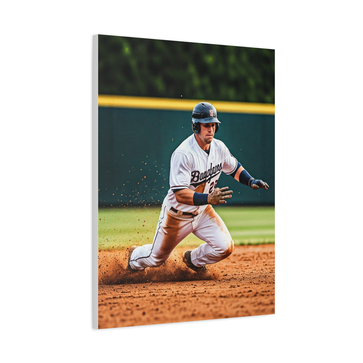 Baseball Slide Into Base Champion Wall Art & Canvas Prints