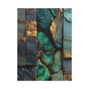 Emerald Stone Abstract Luxe Wall Art & Canvas Print