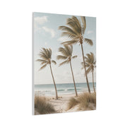 Coastal Palm Breeze Minimal Trees Wall Art & Canvas Print