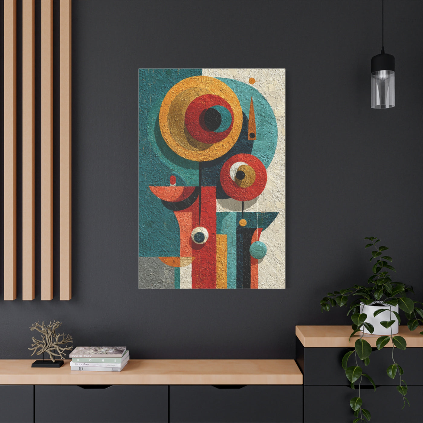 Sculptural Abstract Form Composition Wall Art & Canvas Print