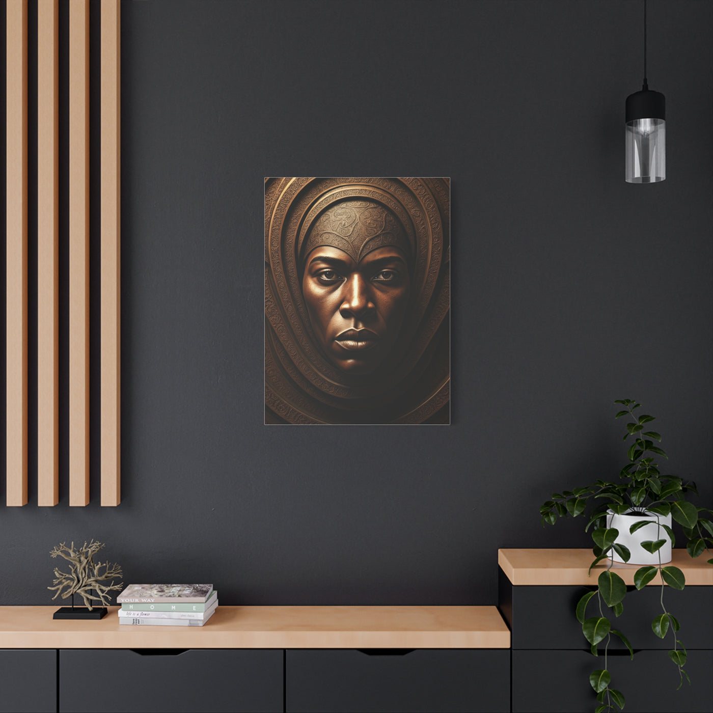 Sacred Bronze Empress Portrait Wall Art & Canvas Prints