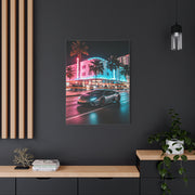 Lamborghini Huracán Neon Miami Nights Wall Art & Canvas Prints