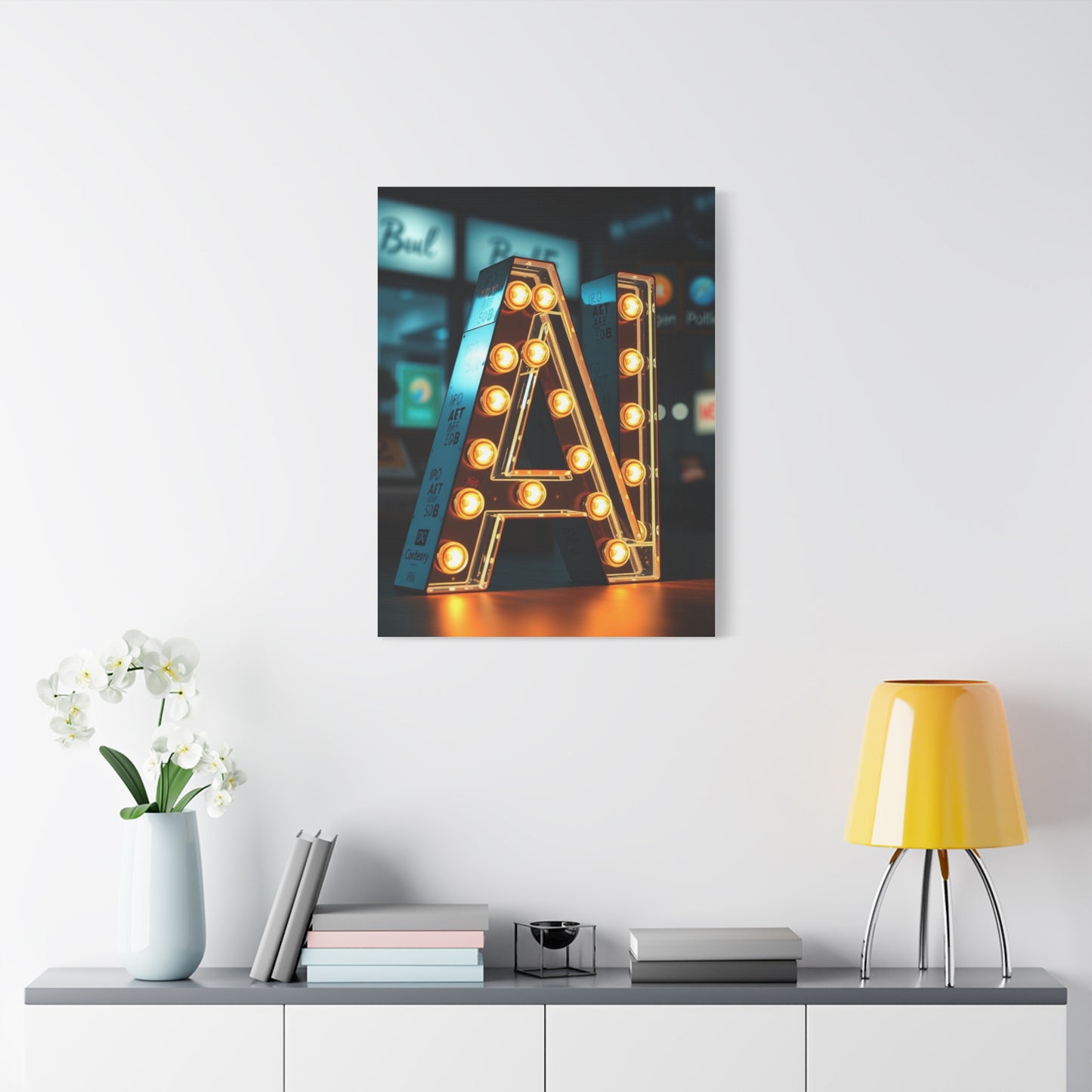 Masterpiece A Alphabet & Letter Art Vision Wall Art & Canvas Print