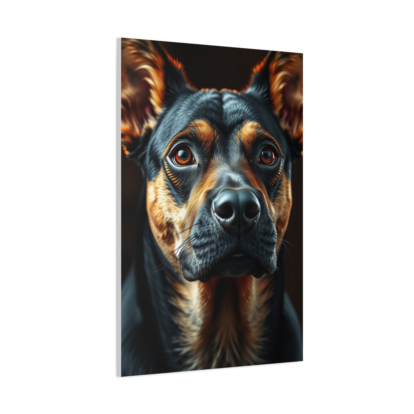 Elite Black and Tan Art Vision Wall Art & Canvas Print