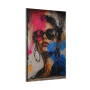Urban Fashion Graffiti Portrait Street Wall Art & Canvas Print