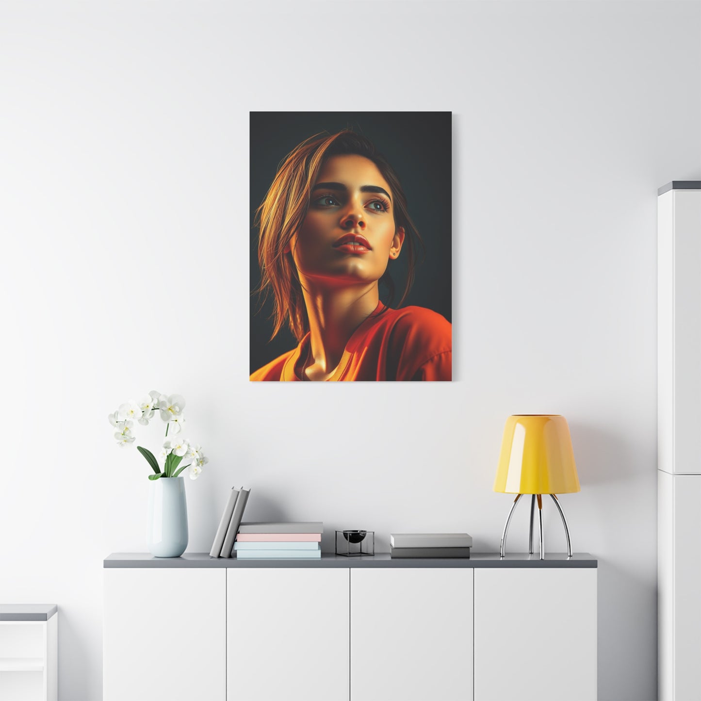 Supreme Pop of Orange Art Collection Wall Art & Canvas Print