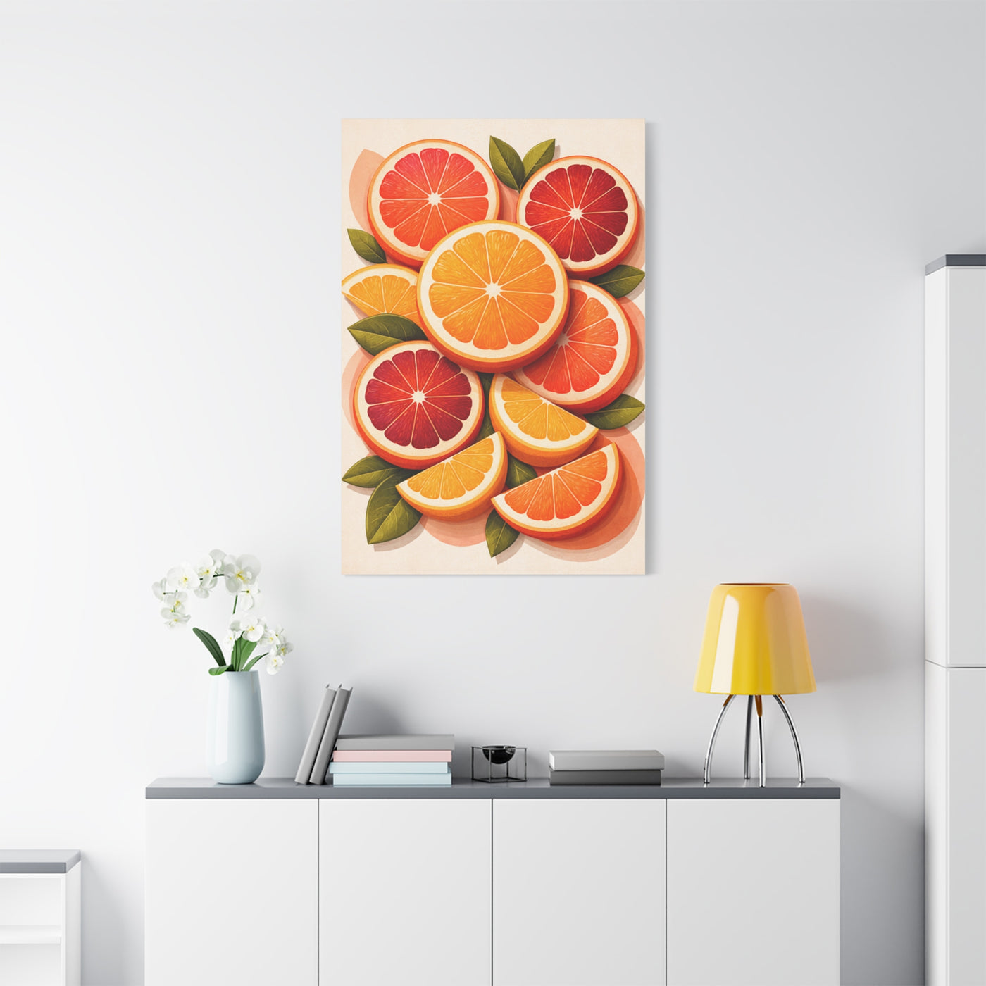 Modern Citrus Still Life Composition Wall Art & Canvas Print