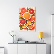 Modern Citrus Still Life Composition Wall Art & Canvas Print