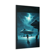 Storm Hangar Jet Silence Wall Art & Canvas Prints
