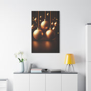 Golden Christmas Ornaments Elegance Wall Art & Canvas Print