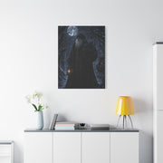 Gothic Moonlit Santa Forest Wall Art & Canvas Print