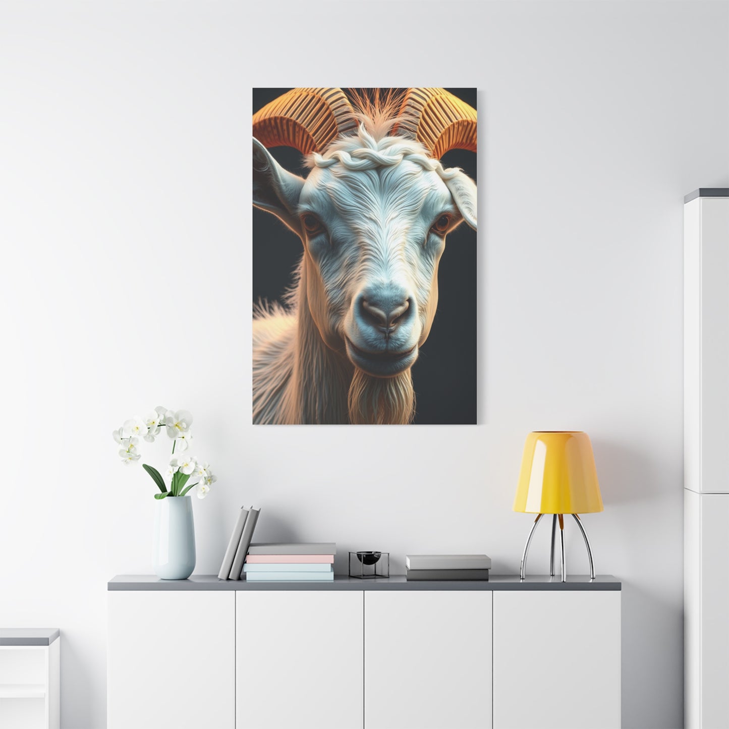 Caprine Elegance Canvas Wall Art & Canvas Print