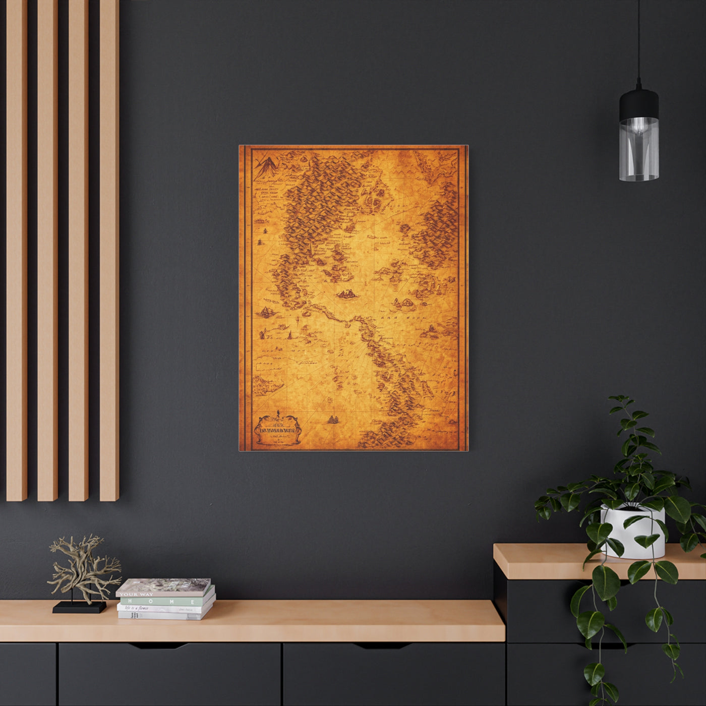 Antique Treasure World Map Wall Art & Canvas Prints