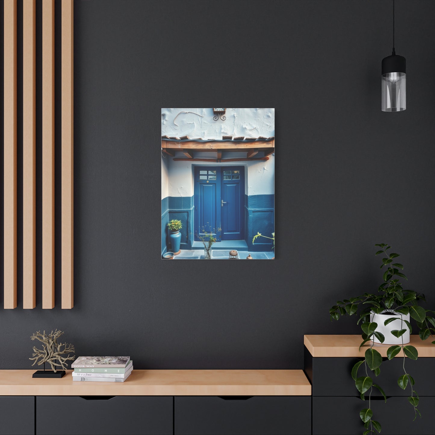 Supreme Collection Blue and White Art Wall Art & Canvas Print