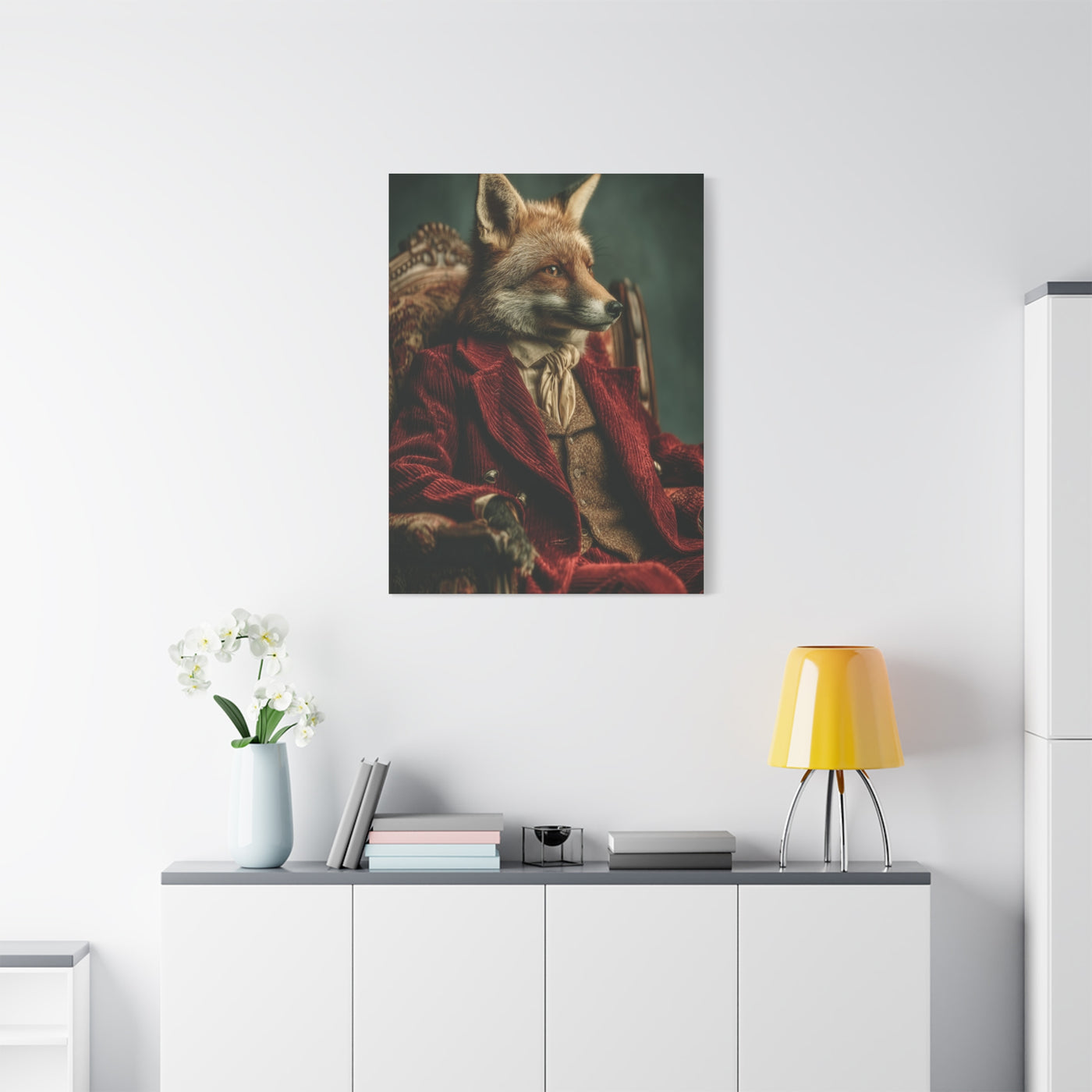 Gentleman Fox Victorian Portrait Wall Art & Canvas Print