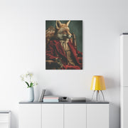 Gentleman Fox Victorian Portrait Wall Art & Canvas Print