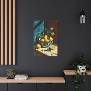 Mediterranean Lemon Bowl Painterly Kitchen Wall Art & Canvas Print