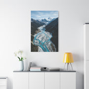 Glacial River Valley Aerial Wall Art & Canvas Print