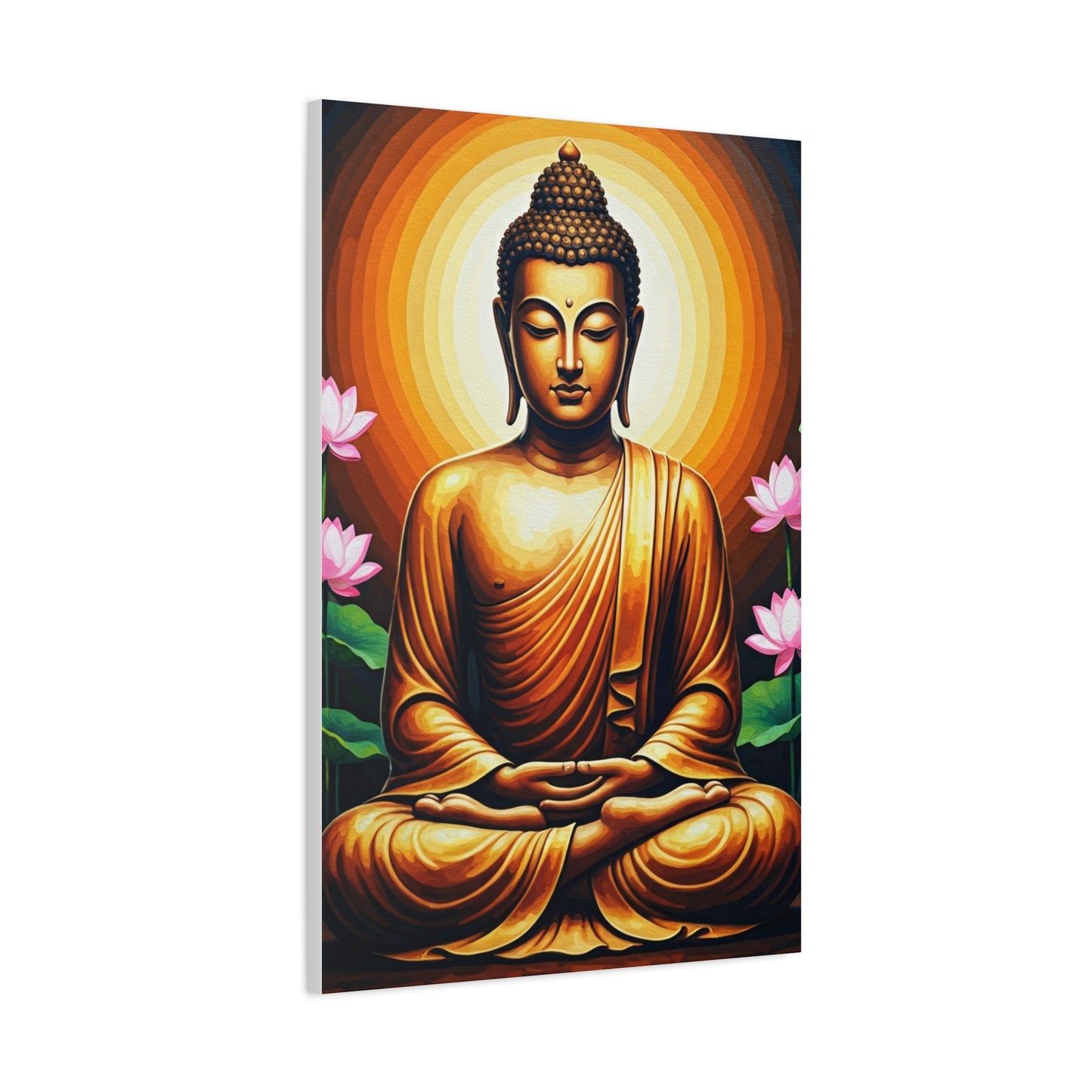 Radiant Lotus Harmony Buddha Wall Art & Canvas Prints