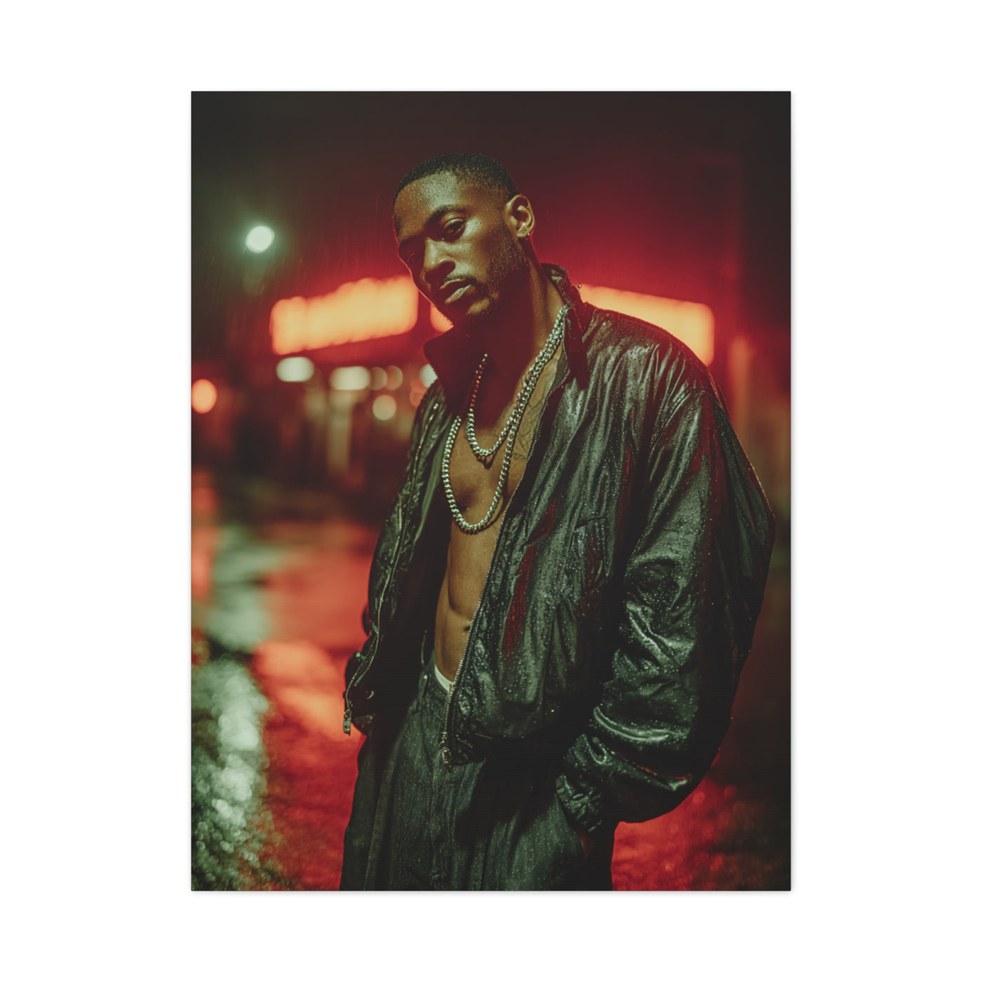 Urban Neon Street Gang Fashion Portrait Wall Art & Canvas Print