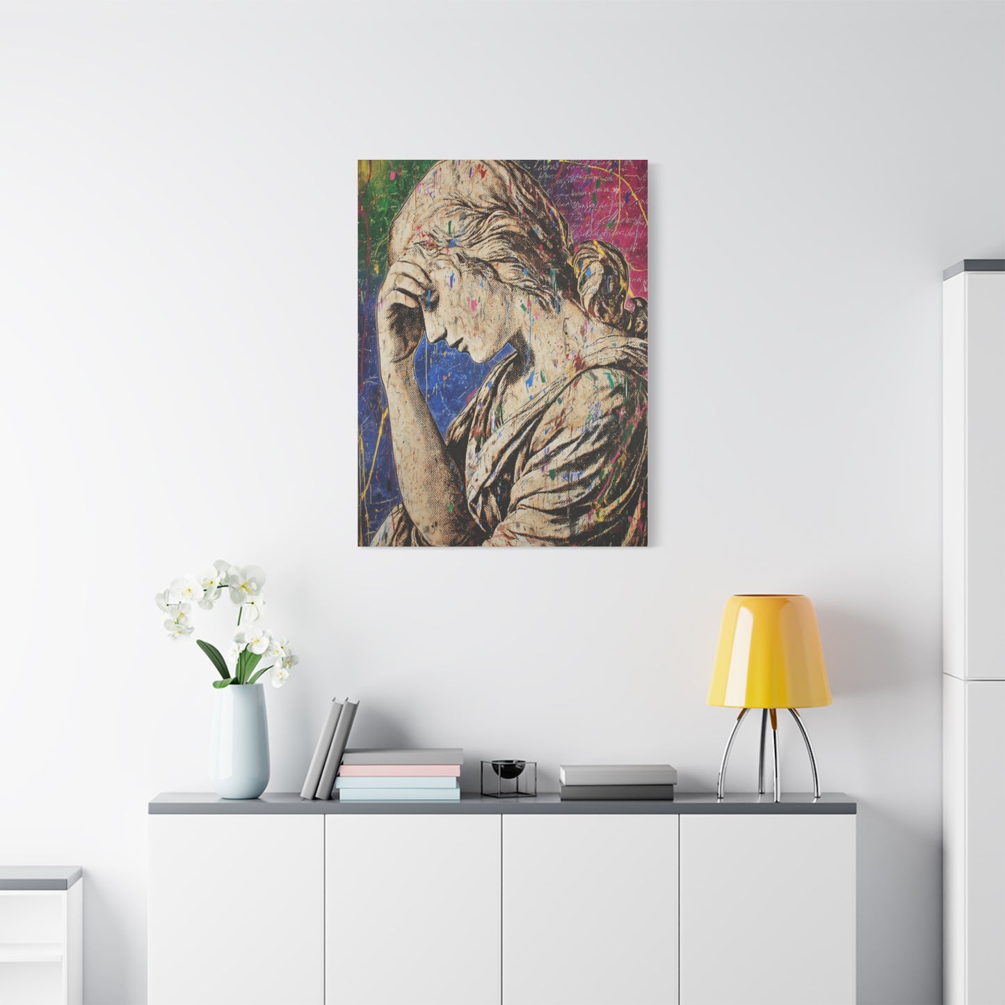 Graffiti Renaissance Sculpture Wall Art & Canvas Print