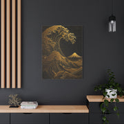 Neo-Tech Golden Wave Fusion Wall Art & Canvas Print