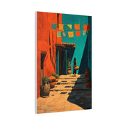 Mexican Market Street Folk Scene Wall Art & Canvas Print