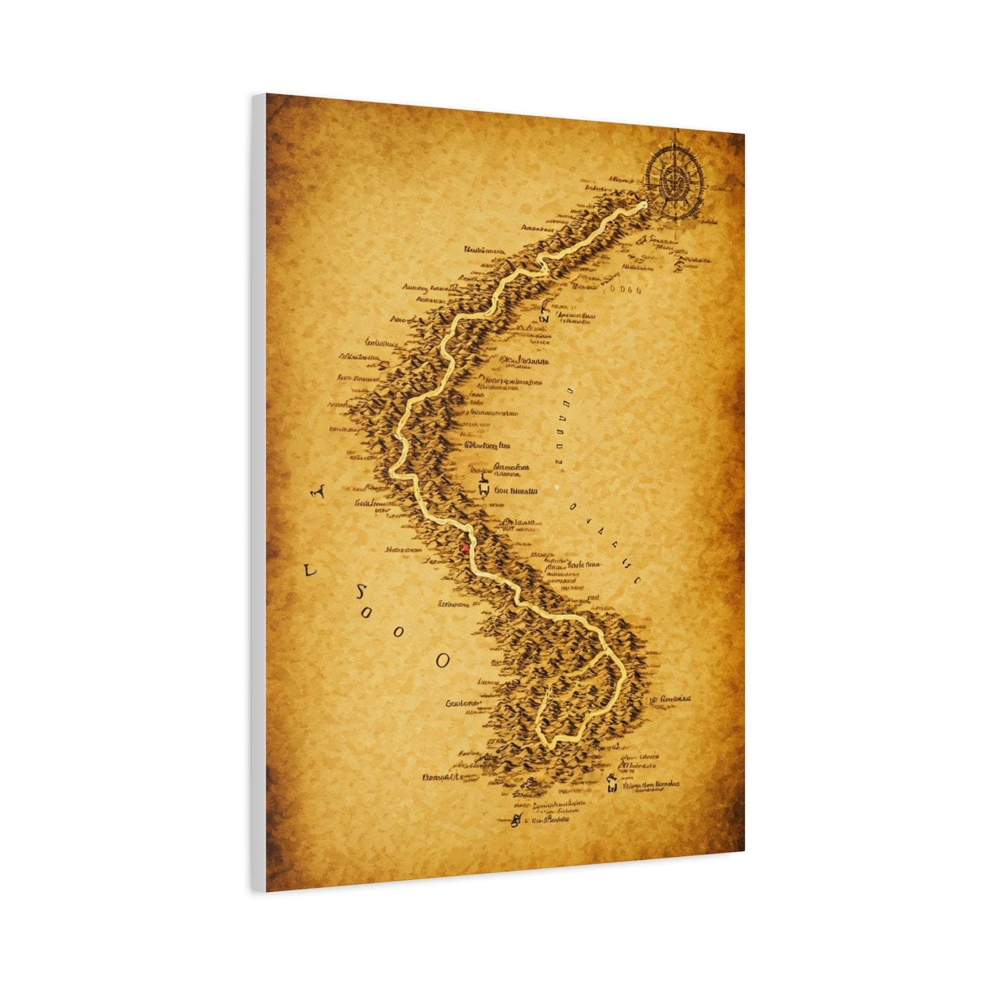 Vintage Serpent River Map Wall Art & Canvas Prints