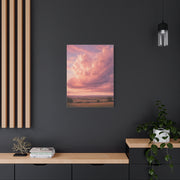 Pink Cloudscape Horizon Landscape Wall Art & Canvas Print