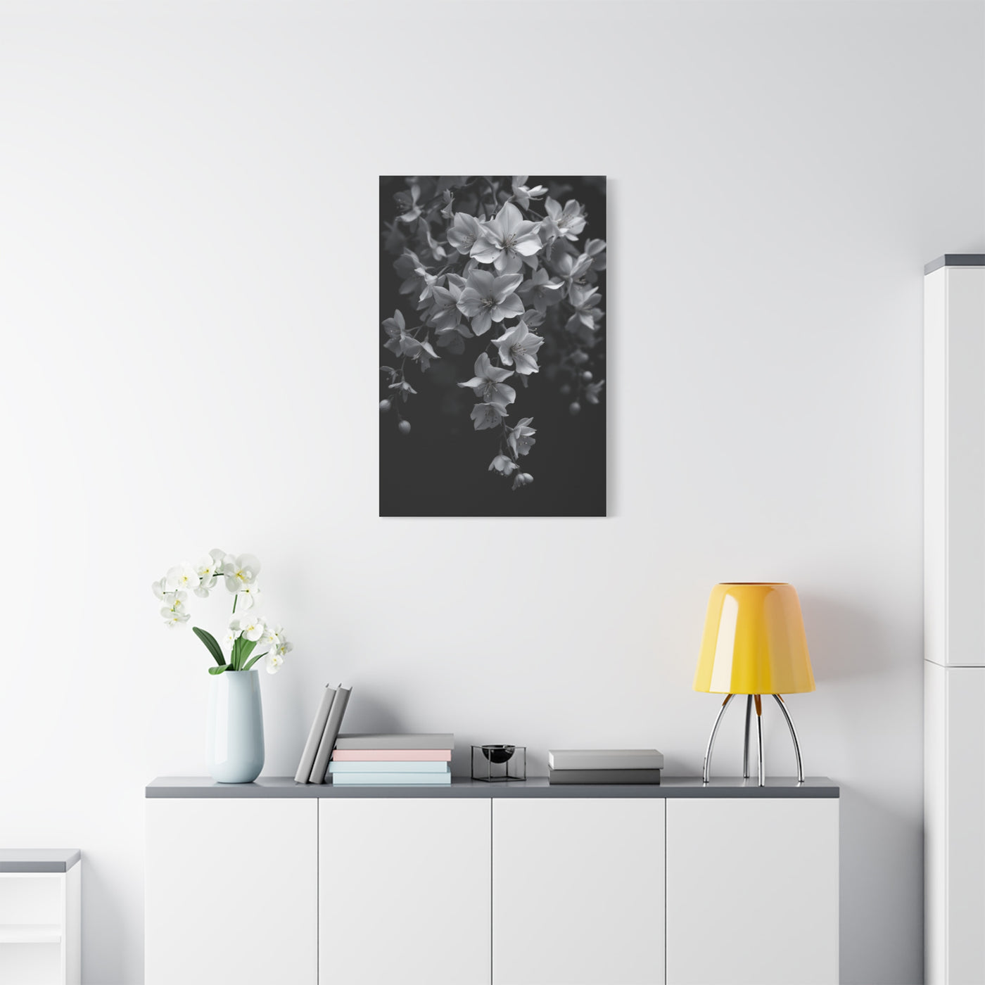 Cascading Cherry Blossom Branch Wall Art & Canvas Prints