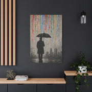 Urban Rain Umbrella Street Art Wall Art & Canvas Print