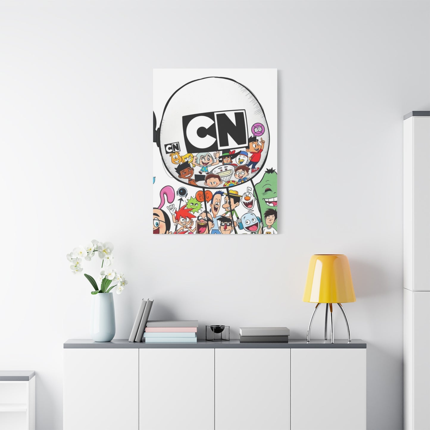 Elegant Cartoon Kaleidoscope Wall Art & Canvas Print