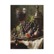 Old Master Fig and Wine Still Life Wall Art & Canvas Print