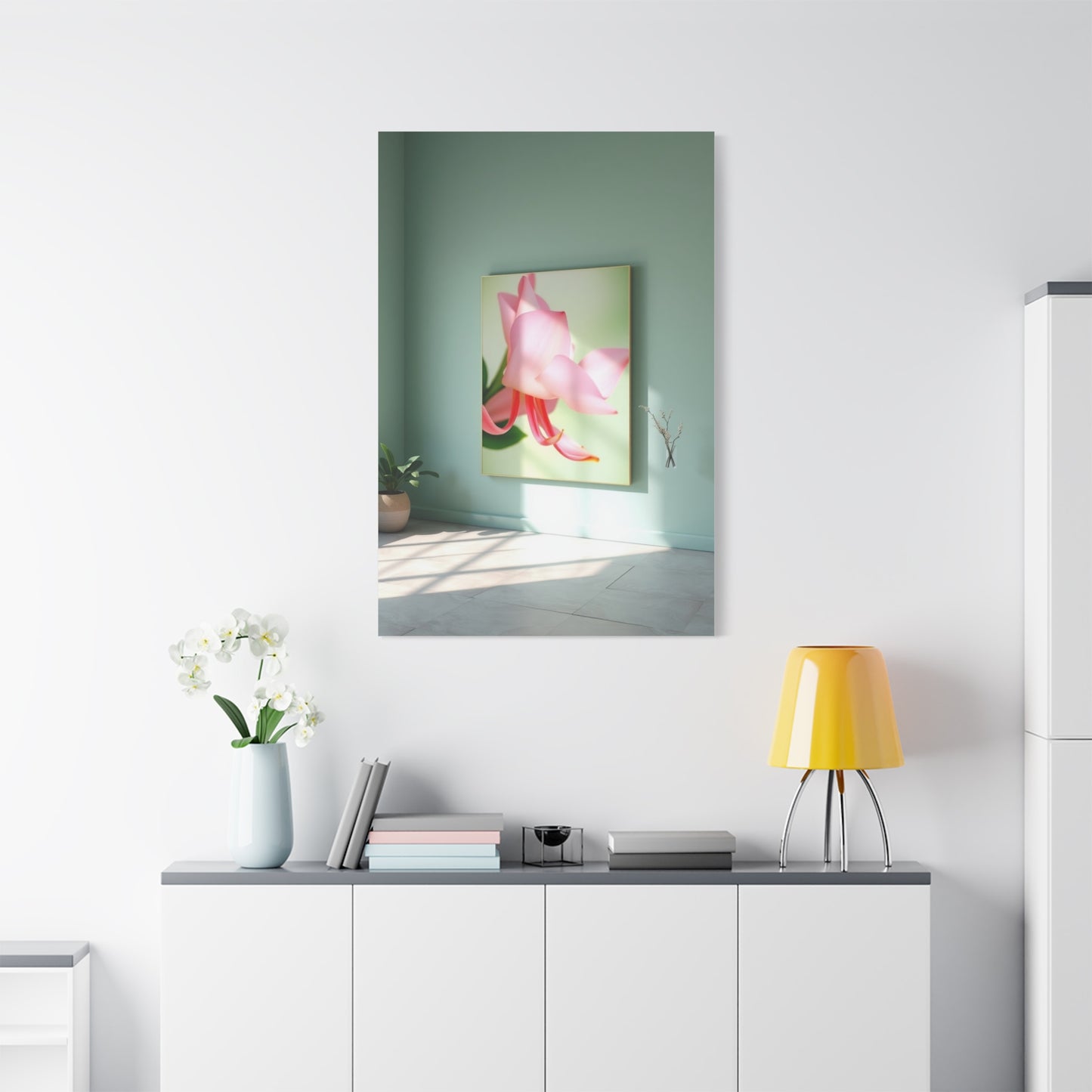Green & Pink Canvas Art Luxury Canvas Wall Art & Canvas Print