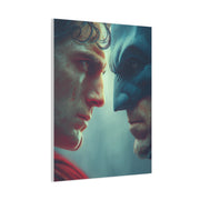 Batman vs Superman Intense Close-Up Poster Wall Art & Canvas Print