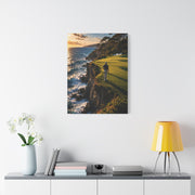 Cliffside Ocean Golf Green Wall Art & Canvas Print