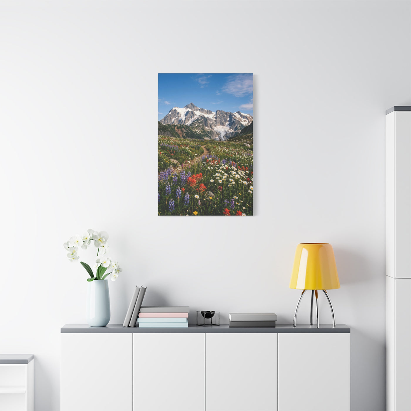 High Alpine Wildflower Meadow Wall Art & Canvas Print