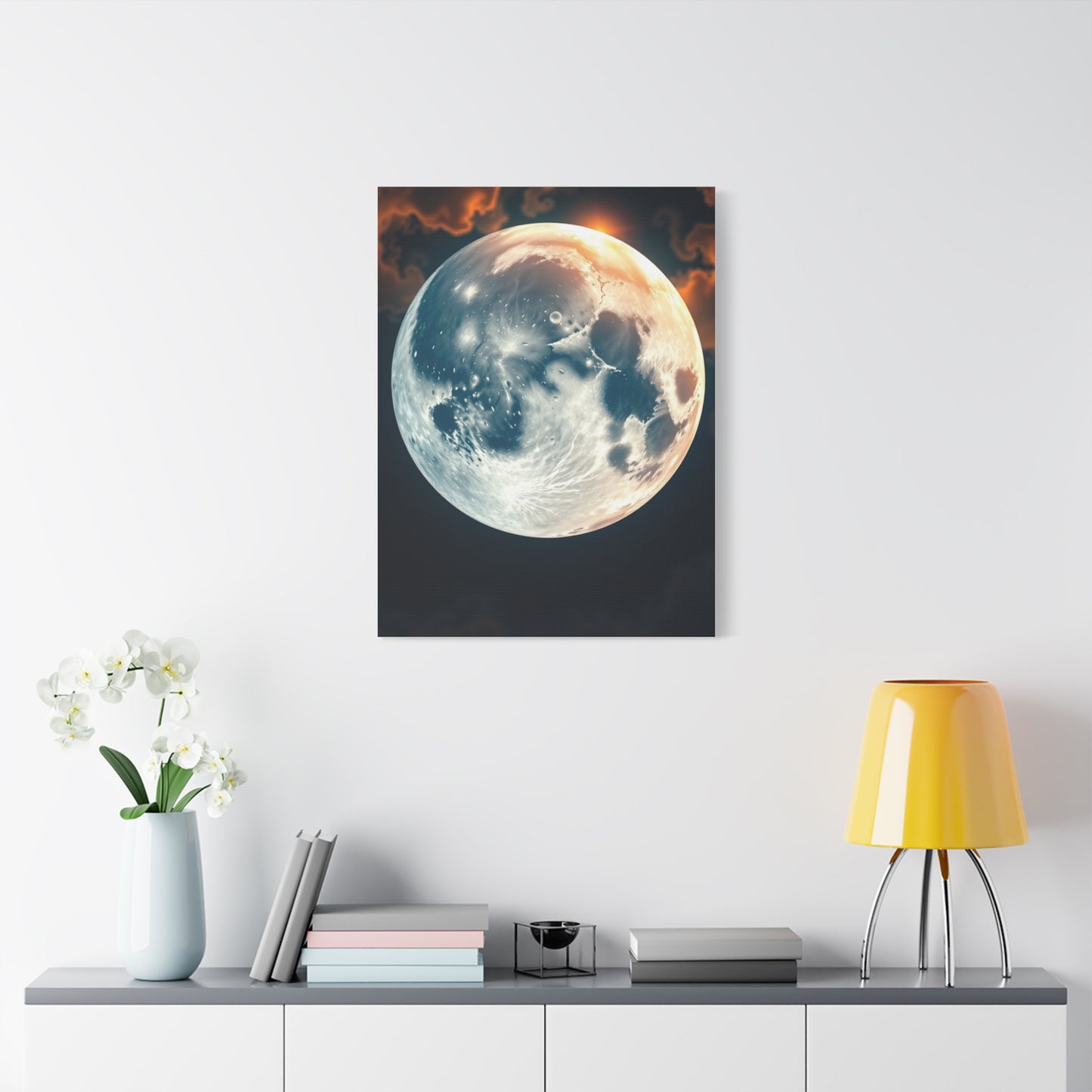 Moonlit Tranquility Canvas Wall Art & Canvas Print