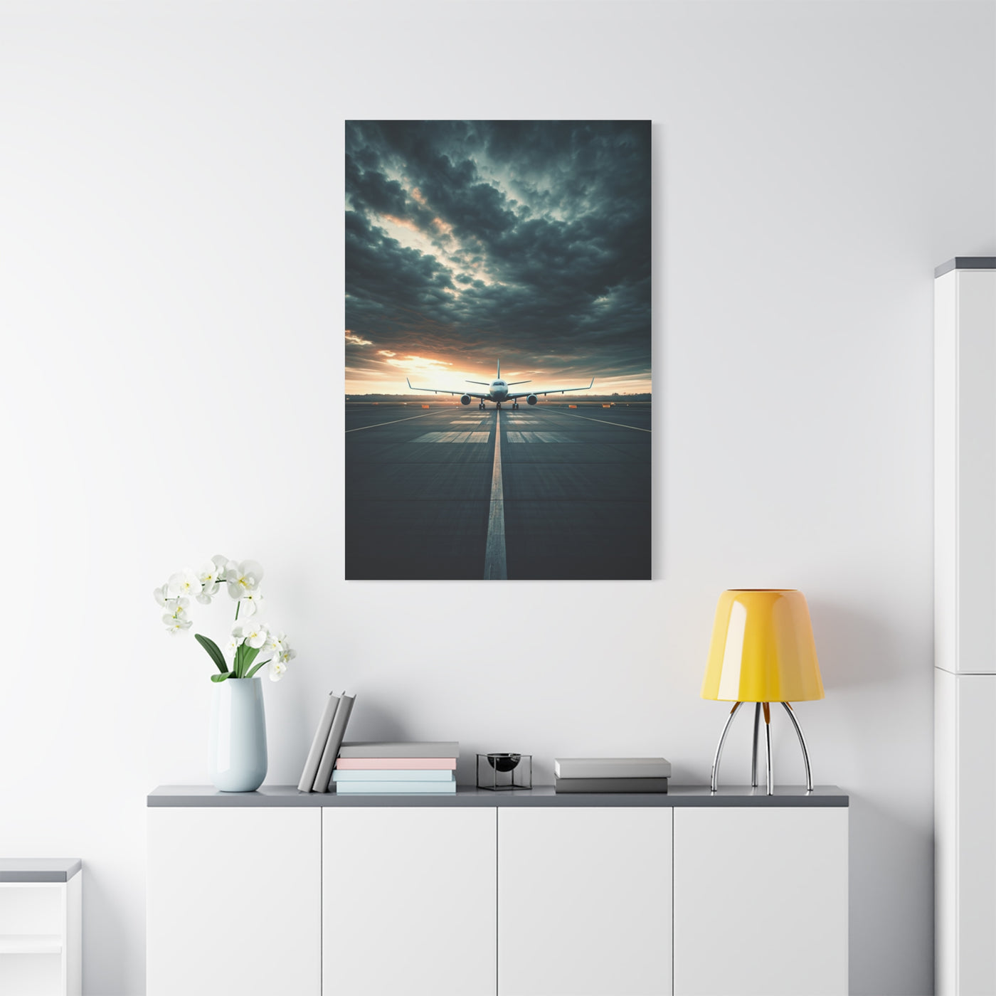 Runway Departure Storm Sky Wall Art & Canvas Prints.