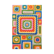 Granny-Square Concentric Abstraction Wall Art & Canvas Print