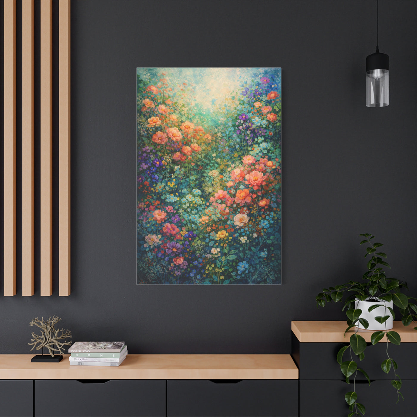 Vivid Magical Garden Floral Wall Art & Canvas Print
