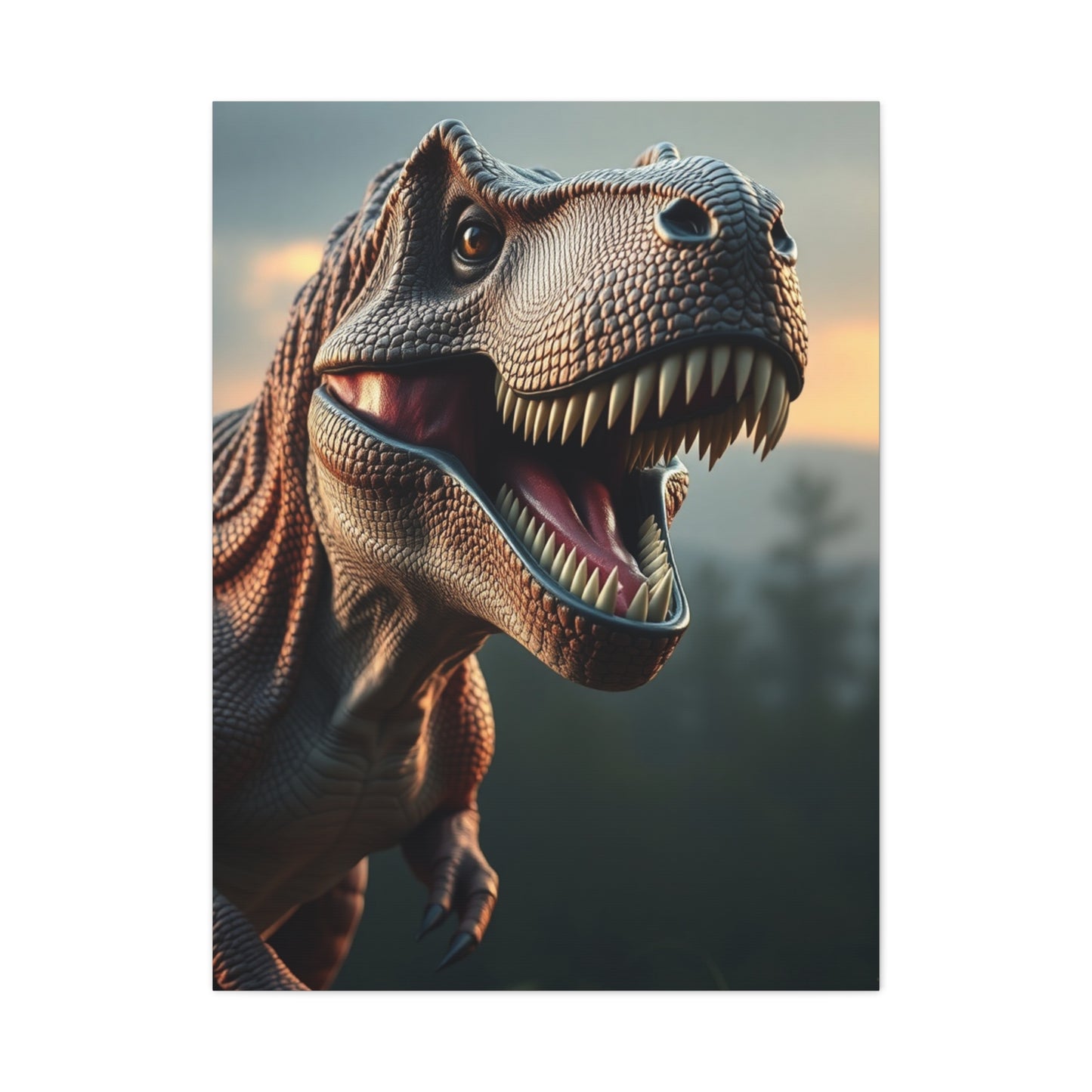 Supreme Tyrannosaurus Rex Art Beautiful Collection Wall Art & Canvas Print