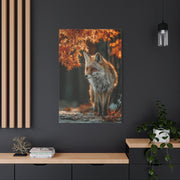 Autumn Forest Path Fox Wall Art & Canvas Print