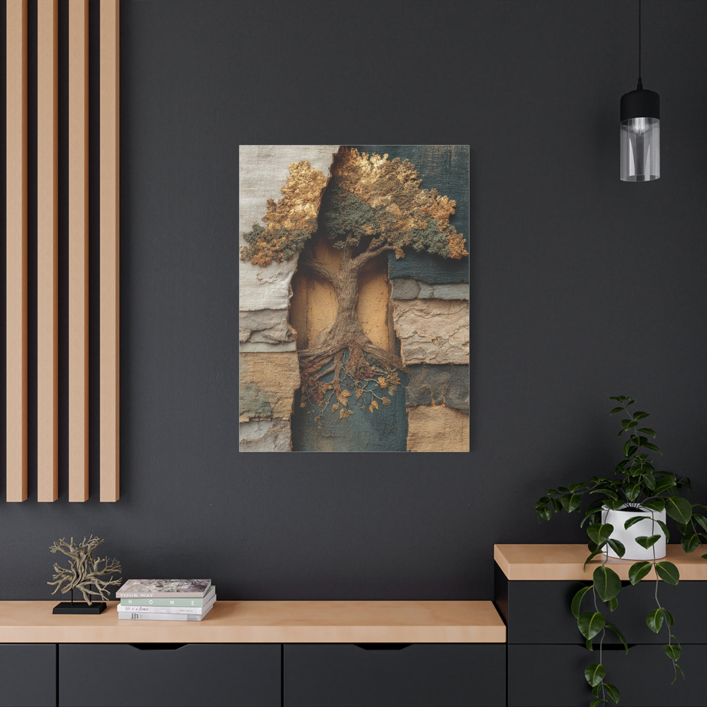 Tree of Life Textural Relief Wall Art & Canvas Print
